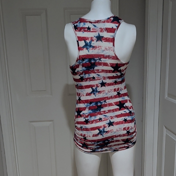 VENUS Red and Blue Star Striped Tank Top - Picture 4 of 7